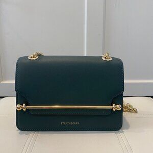 NWT - Strathberry East West Mini - Bottle Green